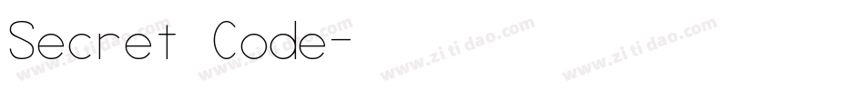Secret Code字体转换